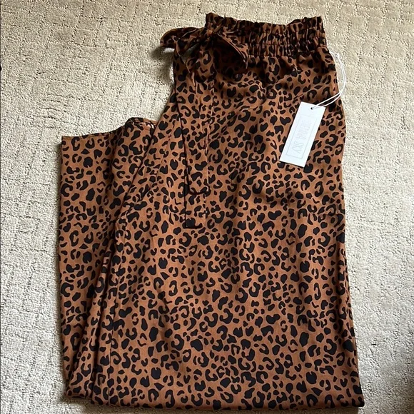 Leopard Print Pants - Picture 1 of 5